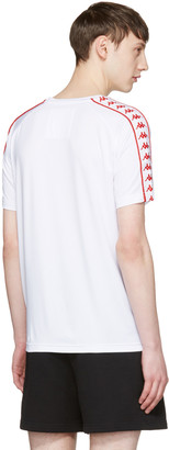 Gosha Rubchinskiy White Kappa Edition Logo Sleeve T-shirt