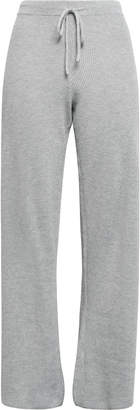 Skin Ribbed Cotton-blend Pajama Pants