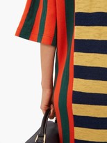 Thumbnail for your product : Loewe Striped Cotton Rugby Shirtdress - Red Multi