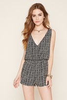 Thumbnail for your product : Forever 21 Printed Surplice Romper