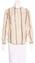 Thumbnail for your product : Zadig & Voltaire Metallic-Accented Button-Up Top