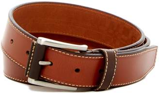 Boconi Topstitched Leather Belt