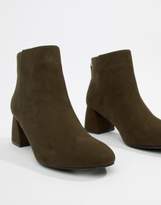 Thumbnail for your product : Pieces Faux Suede Sculpted Heel Boot