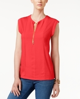 Thumbnail for your product : MICHAEL Michael Kors Petite Chain-Tie Top