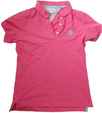 Tommy Hilfiger Pink Cotton Top for Women
