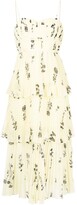 Thumbnail for your product : Self-Portrait Floral-Print Tiered Midi Dress