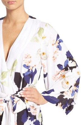 Plum Pretty Sugar Women's Elysian Floral Print Kimono Robe