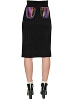 Thumbnail for your product : Tsumori Chisato Wool & Cotton Jacquard Pencil Skirt