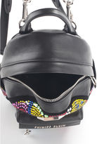 Thumbnail for your product : Philipp Plein Black Leather Embellished Mini Backpack