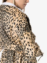 Thumbnail for your product : Jacquemus Leopard-Print Belted Trench Coat