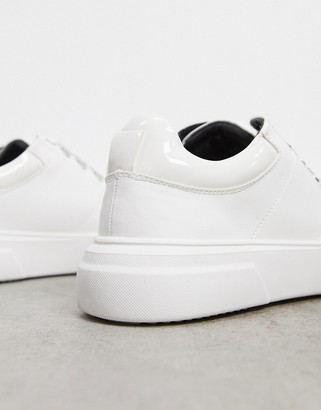 Topman chunky sneakers in white
