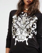 Thumbnail for your product : Versace Jeans Ornamental Print Top
