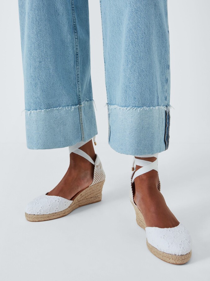 Barbour Margot Crochet Espadrille Sandals - ShopStyle Wedges