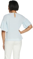 Thumbnail for your product : Vince Camuto Bubble Sleeve Cabana Textured Blouse