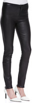 Thumbnail for your product : Theory Pitella Flat-Front Lambskin Leggings