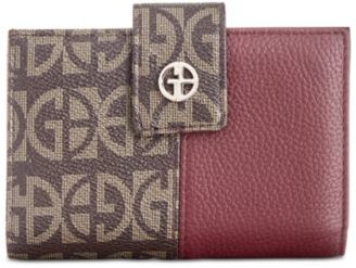 Giani Bernini Block Signature Patchwork Framed Wallet, Created for Macy's