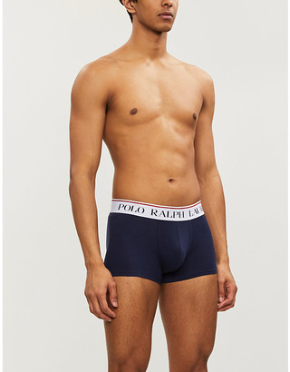 Polo Ralph Lauren Solid stretch-jersey trunks