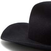 Thumbnail for your product : Albertus Swanepoel Prairie Felt Fedora Hat - Mens - Navy