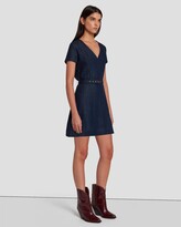 Thumbnail for your product : 7 For All Mankind Denim Lustre Mod Dress in Dark Rinse