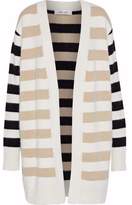 Thumbnail for your product : Diane von Furstenberg Oversized Striped Angora-blend Cardigan