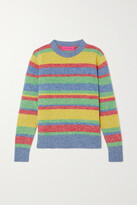 Thumbnail for your product : The Elder Statesman Striped Cashmere Sweater - Green