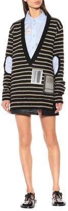 Burberry Striped mohair-blend sweater