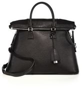 Thumbnail for your product : Maison Margiela Large Fold-Over Leather Top-Handle Tote