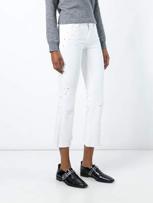 J Brand burnt effect cropped jeans