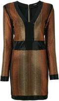 Thumbnail for your product : Balmain stone encrusted fitted dress