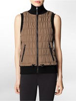 Thumbnail for your product : Calvin Klein Performance Ribbed Sweater Puffer Vest