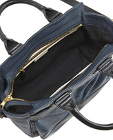 Thumbnail for your product : Rag and Bone 3856 Rag & Bone Pilot Small Leather Satchel Bag, Navy