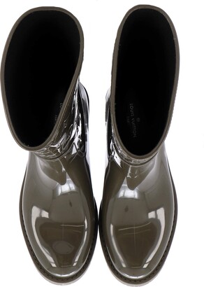 Louis Vuitton Women's Drops Flat Half Boots Monogram Embossed