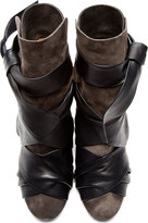 Thumbnail for your product : Isabel Marant Navy & Grey Angie Boots
