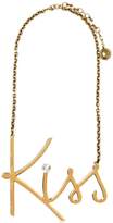 Lanvin Kiss Gold Plated Brass Necklace