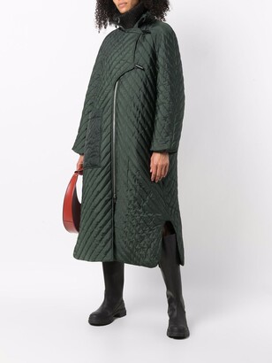 Ganni Recycled Ripstop Quilted Oversized Coat