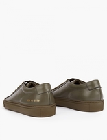Thumbnail for your product : Common Projects Army Green Leather Achilles Sneakers