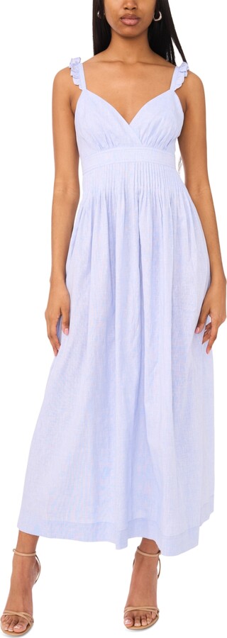 Parker Women's The Olive Ruffled-Strap Pleated-Waist Dress