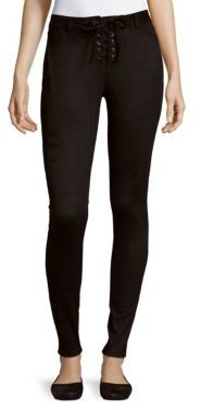 Romeo & Juliet Couture Skinny Lace-Up Pants