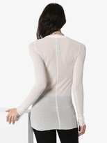 Thumbnail for your product : Rick Owens long-sleeve ribbed T-shirt