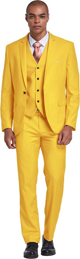 yellow suit coat