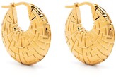Thumbnail for your product : Leda Madera Geena logo-detail earrings