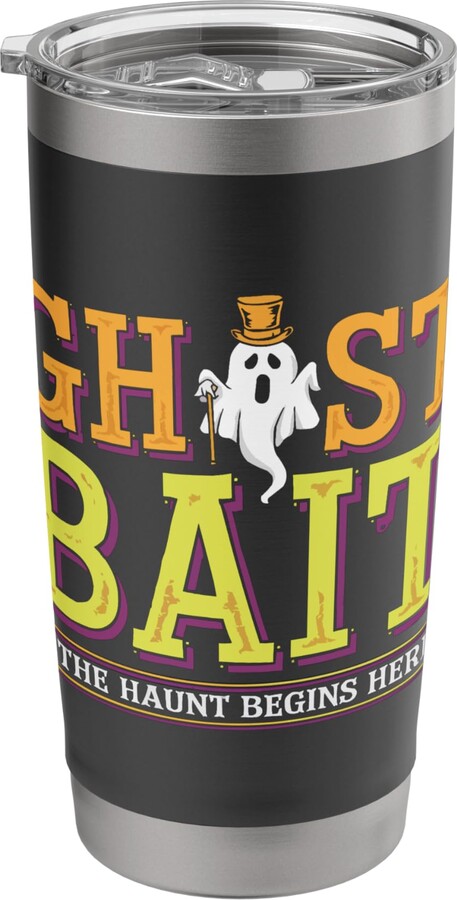 Ghost Bait Halloween SteMi Apparel Ghost Bait Paranormal Investigator Ghost Hunting Halloween Stainless Steel Insulated Tumbler
