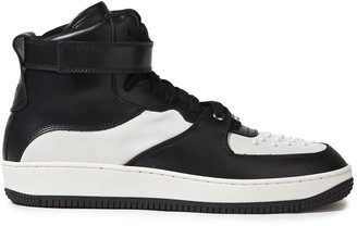 high top studded sneakers