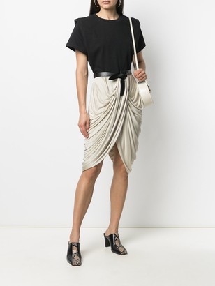 Isabel Marant Drape-Detail High-Waisted Skirt