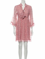 Thumbnail for your product : MISA Floral Print Mini Dress w/ Tags Pink Floral Print Mini Dress w/ Tags
