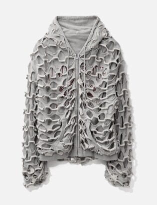 PROJECT G/R Reversible Laser Cut Zip Hoodie - ShopStyle Jackets