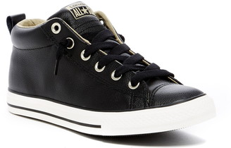 childrens black leather converse high tops