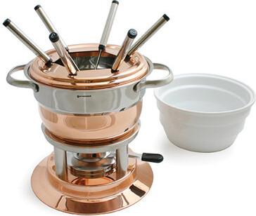 Swissmar Lausanne 11 Piece Fondue Set, Copper