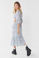 Thumbnail for your product : Urban Outfitters Petunia Ruffle Button-Down Midi Skirt