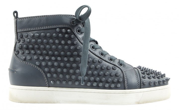 grey high top louboutin
